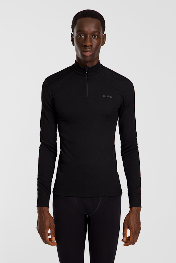 Odlo Active Warm Half-Zip manche longue thermique hommes Noir 68428 1