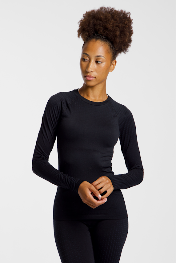 Odlo Performance Warm Damen Thermo Longsleeve Schwarz 68442 1