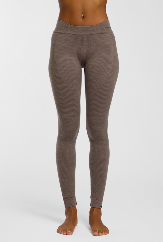 Odlo Seamless Performance Wool Damen Thermohose Braun 68472 1