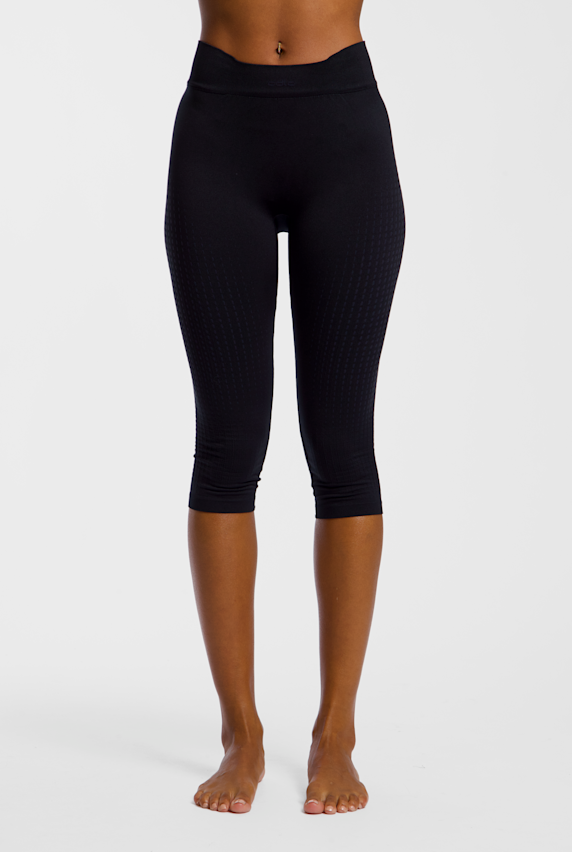 Odlo Performance Warm pantalon thermique 3/4 femmes Noir 68473 1