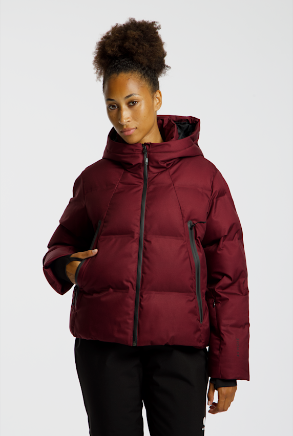 46 NORD Dana Puffer veste de ski femmes Bordeaux 64958 1