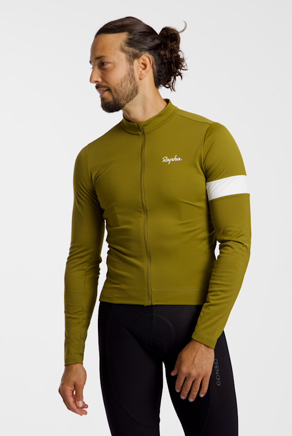 Rapha Core Thermal LS Herren Biketrikot Grün 66910 1