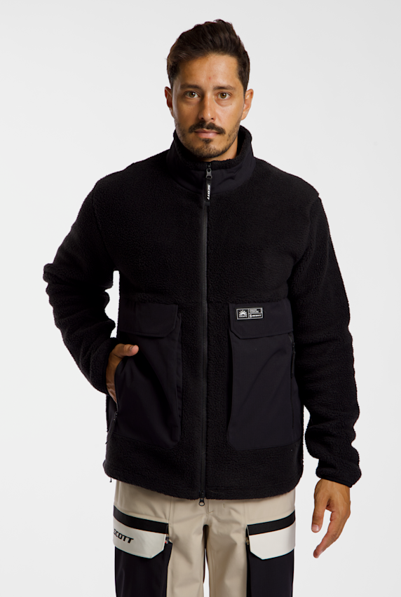 SCOTT Escape Heritage Pile Herren Midlayer Schwarz 55763 1