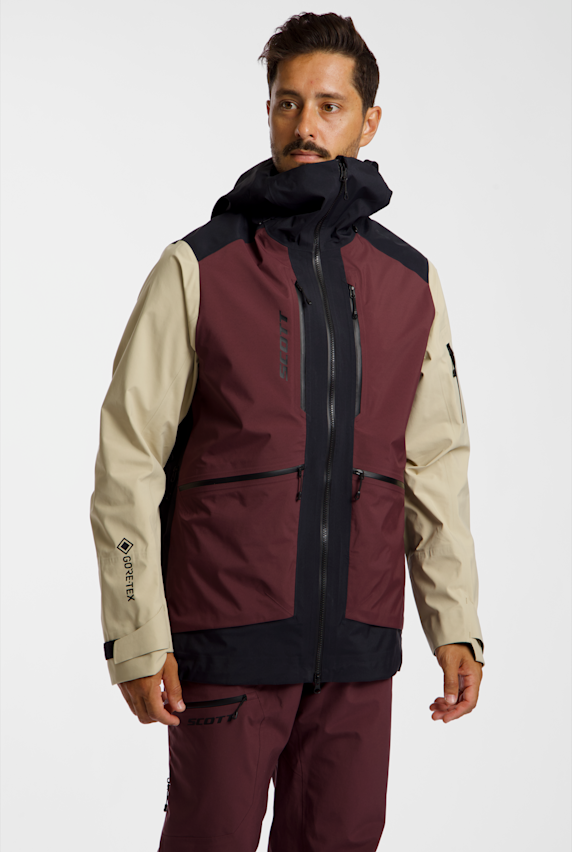 SCOTT Vertic 3L Gore-Tex® veste de freeride hommes Marron 56052 1