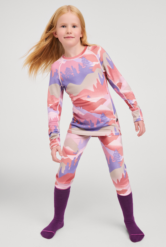 reima Taitoa Kinder Thermo Unterwäsche Set Pink 68455 1