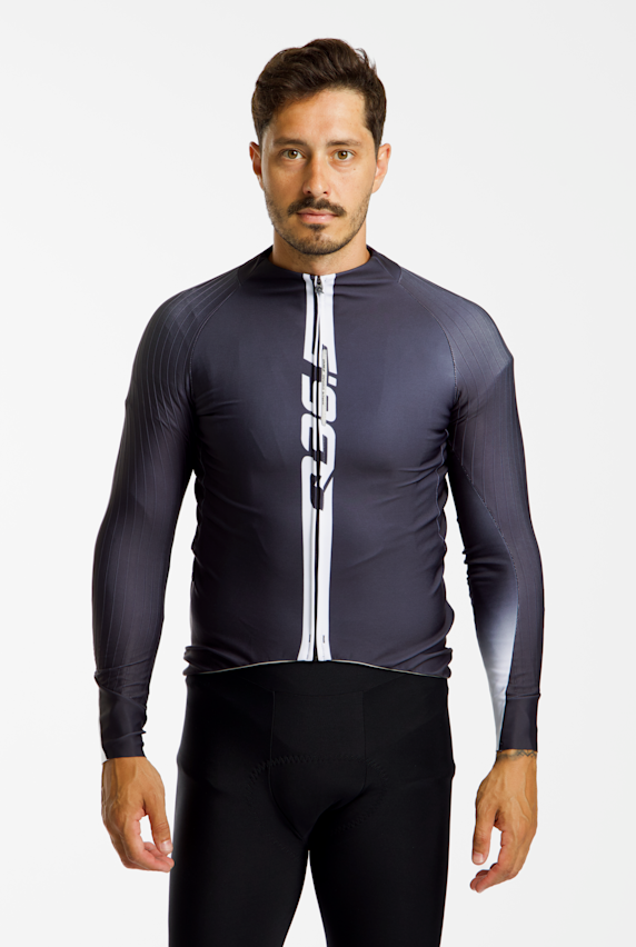 Q36.5 Gregarius Hybrid Racing Car LS maglia da bike uomo Grigio 66948 1