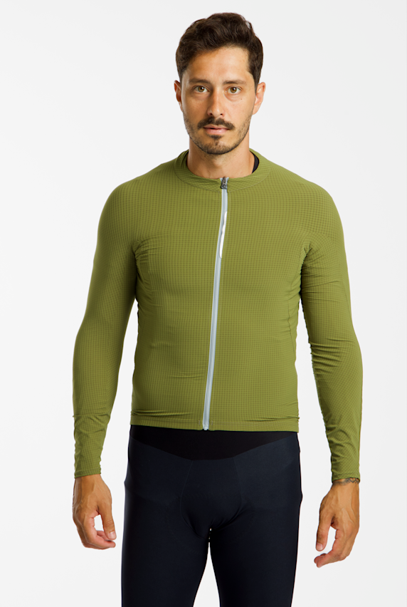 Q36.5 Dottore Pro LS Herren Rennradtrikot Grün 66950 1