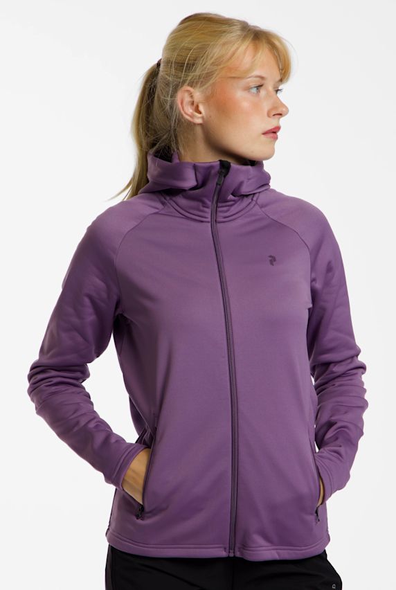 PEAK PERFORMANCE Rider Essentials Zip Hood midlayer femmes Violet 66971 1