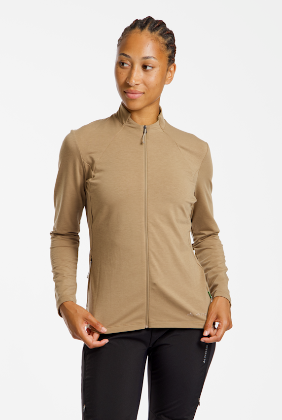 VAUDE Wintry Full-Zip LS Damen Biketrikot Beige 66993 1