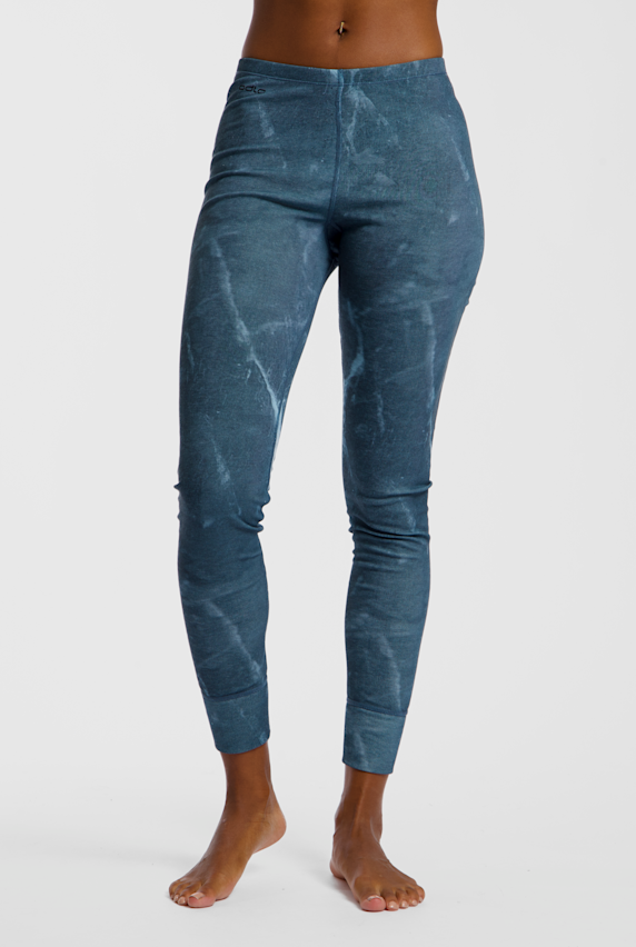 Odlo Active Warm X Frozen Lake leggings termici donna Petrolio 68477 1