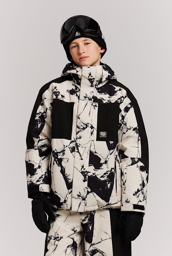 PROTEST PRTMarvin veste de ski/snowboard enfants Blanc 65023 1