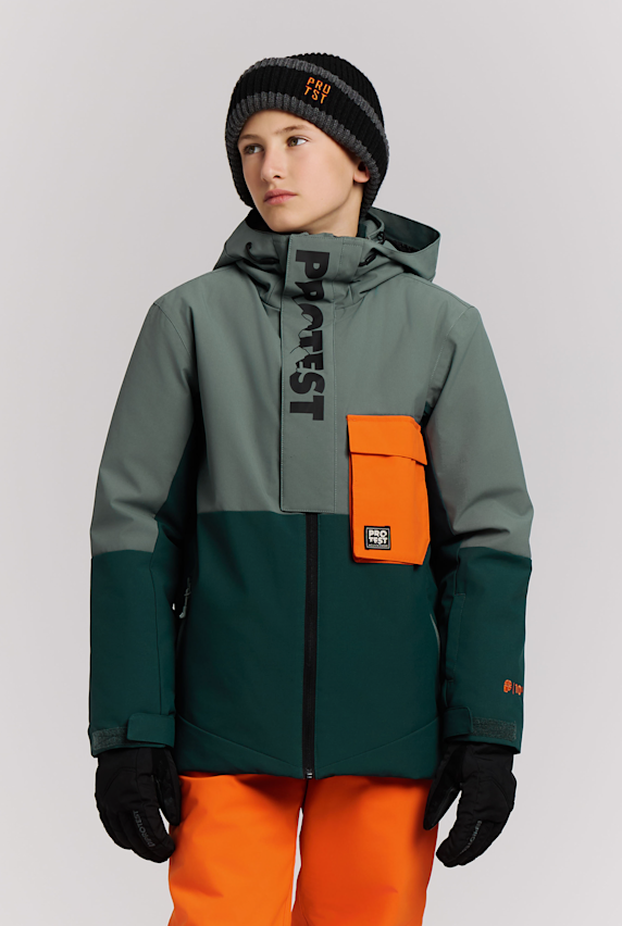 PROTEST PRTDylans veste de ski/snowboard enfants Vert 65021 1