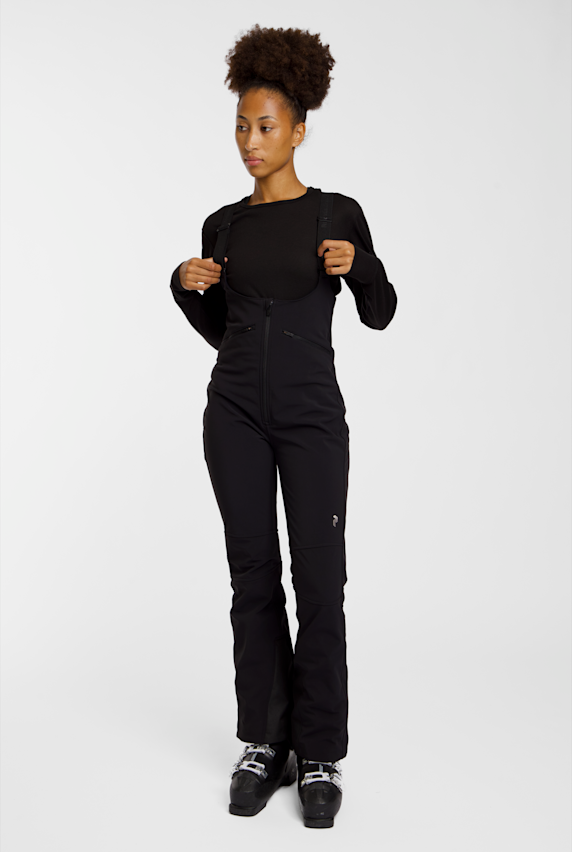 PEAK PERFORMANCE Stretch Softshell Bib Damen Skihose Schwarz 55514 1