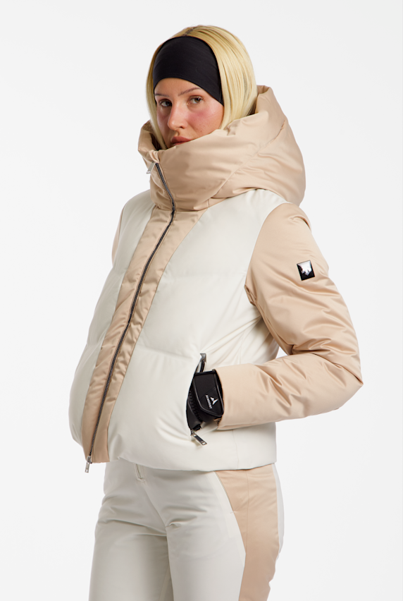descente giacca da sci donna Beige 58201 1