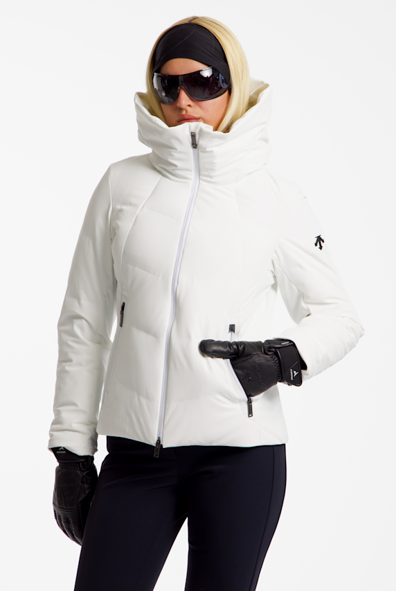 descente veste de ski femmes Blanc 58198 1