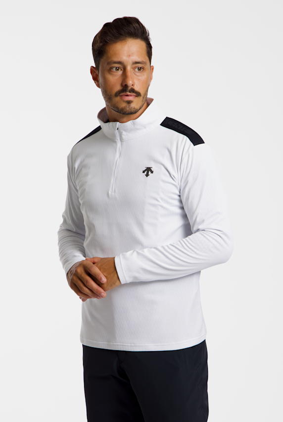 descente Herren Midlayer Weiss 58215 1