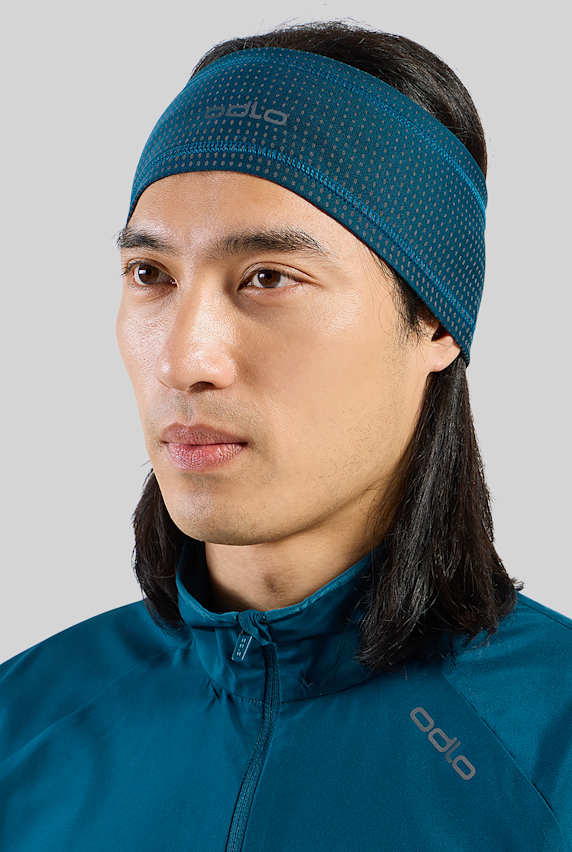 Odlo Polyknit Warm Reflective Stirnband Blau 58307 1