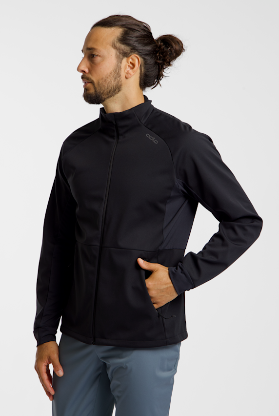 Odlo Essentials Warm Herren Langlaufjacke Schwarz 58302 1