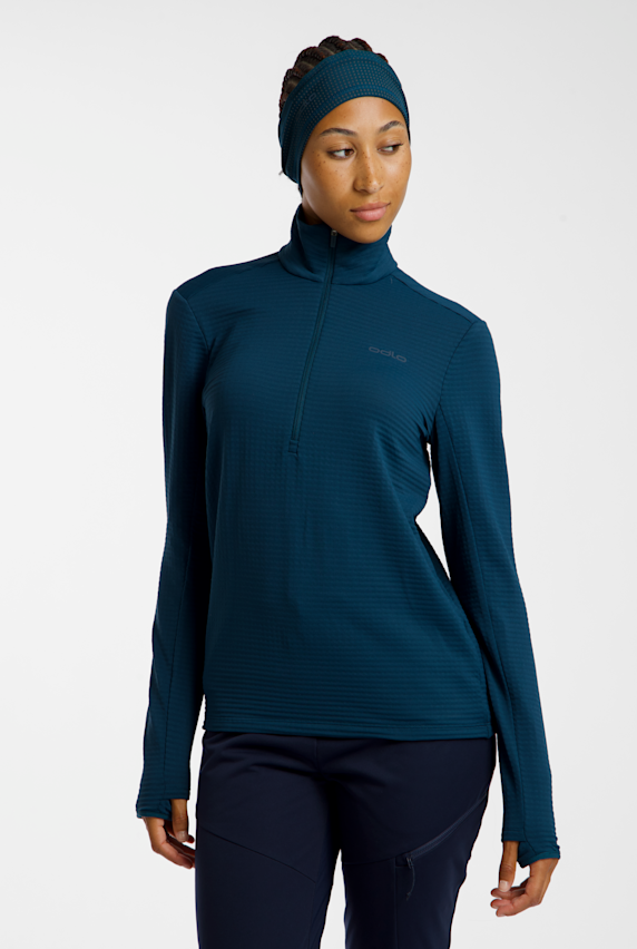 Odlo Essentials Thermal midlayer femmes Petrol 58297 1