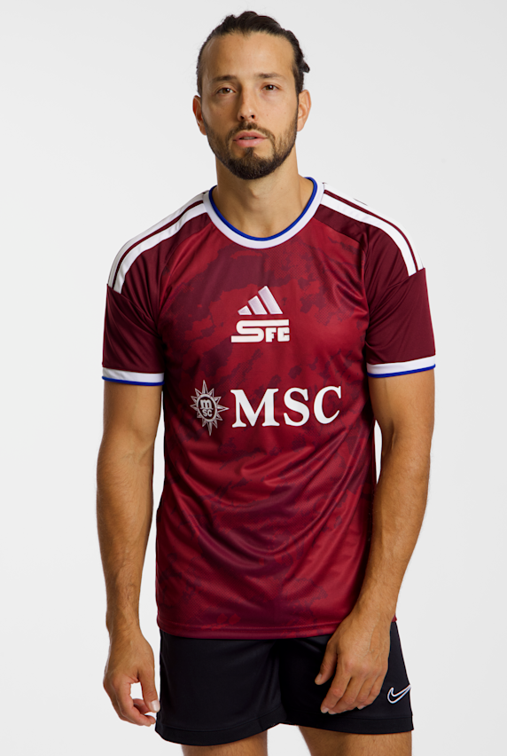 adidas FC Servette Home Replica maglia da calcio uomo 26/27 Rosso 58413 1
