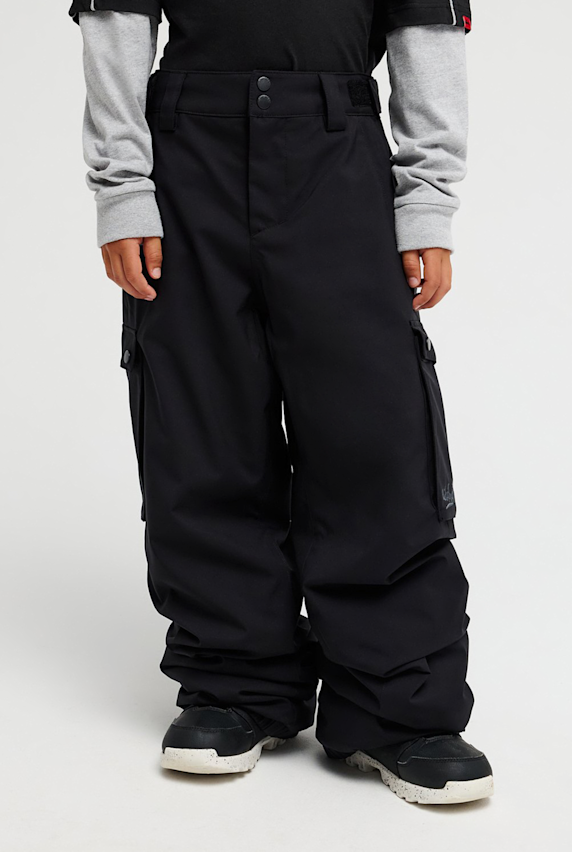 Quiksilver Young Guns Snow Down Cargo 10K Kinder Ski-/Snowboardhose Schwarz 59349 1