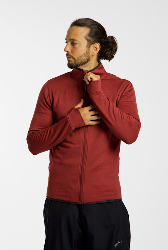 Quiksilver Steep Point midlayer hommes Bordeaux 59378 1