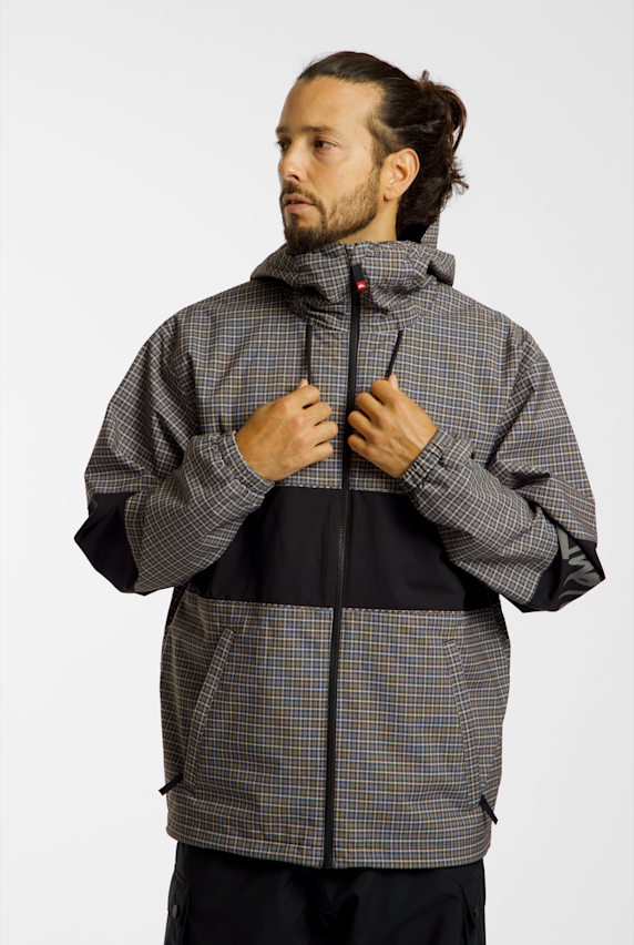 Quiksilver Young Guns High In The Hood 10K giacca da sci/snowboard uomo Grigio 59383 1