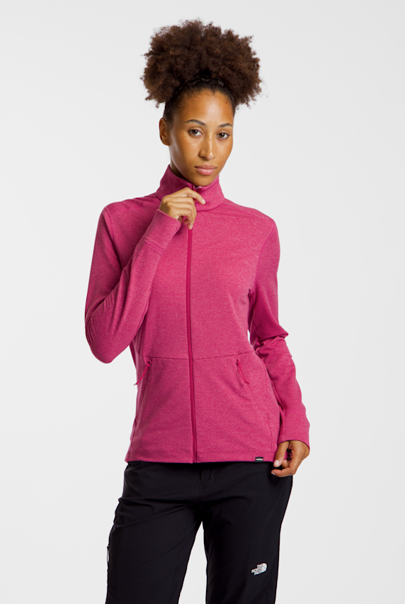 Odlo Grid Fleece Full-Zip Damen Midlayer Pink 59796 1