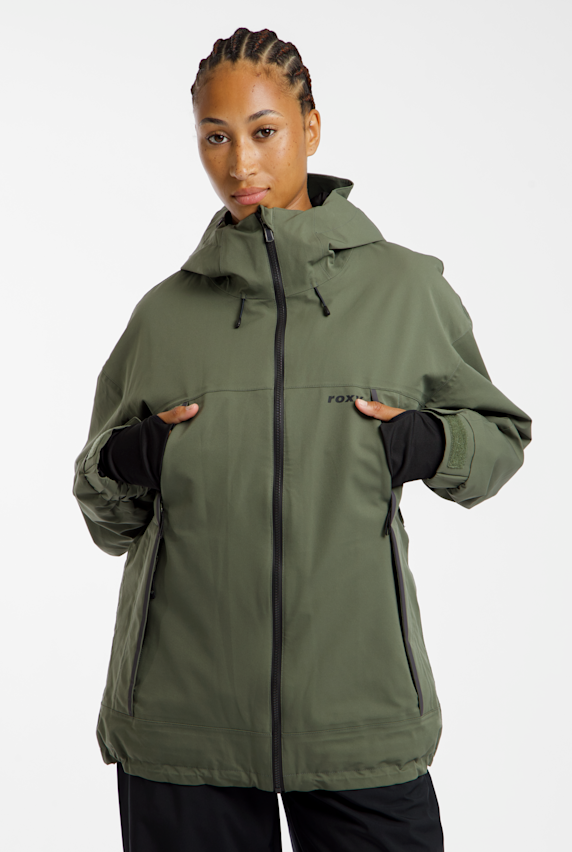 Roxy Ice Bounded 20K veste de ski/snowboard femmes Olive 61460 1