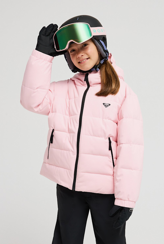 Roxy Snowyhill Puffy 10K Kinder Ski-/Snowboardjacke Pink 61481 1