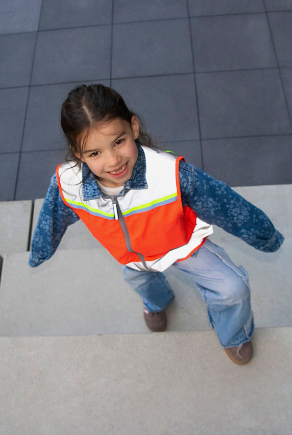 GOFLUO Yade reflective gilet enfants Gris 69368 1