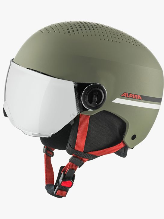 ALPINA Zupo Visor Q-Lite Kinder Skihelm Grün | ochsnersport.ch