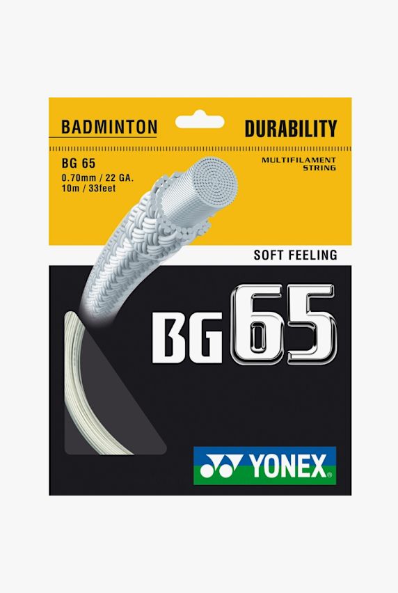 Yonex Bg 65 0.70 mm corda da badminton Beige 191 1