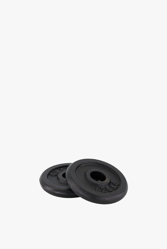 POWERZONE 2 x 1.25 kg peso per manubrio Nero 214 1