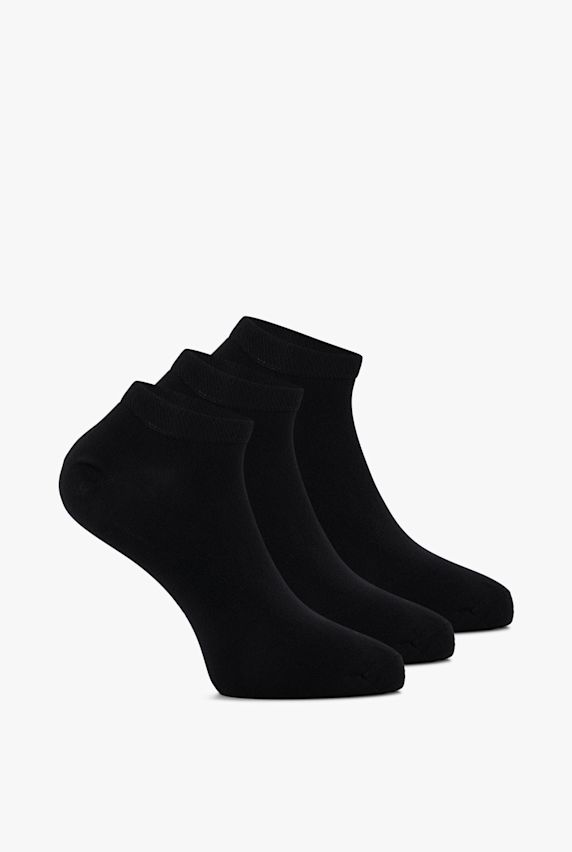 POWERZONE 3-Pack Bambus 43-46 Sneaker Socken Schwarz 380 1