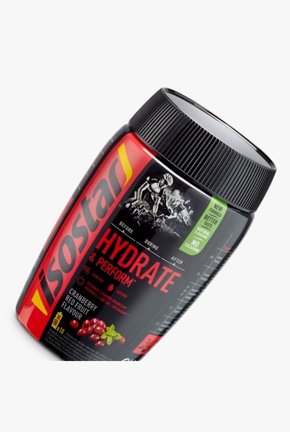 Isostar Hydrate & Perform Redfruits 400 g polvere per bevande Rosso 633 1