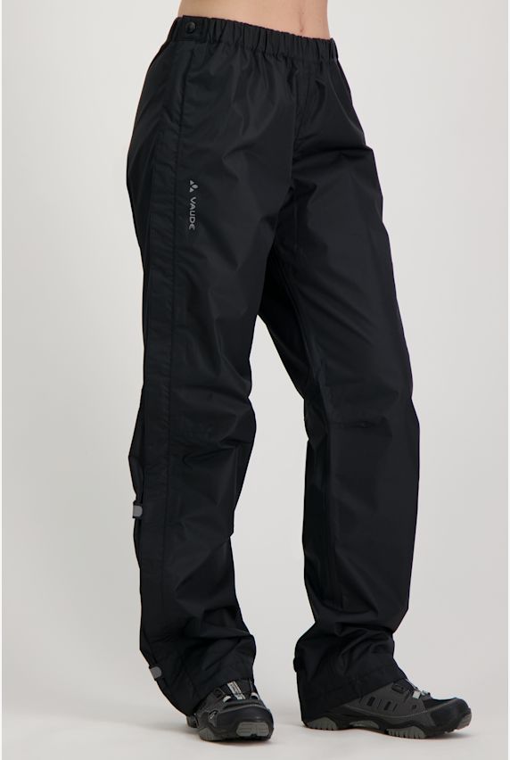 VAUDE Fluid Full-Zip pantaloni antipioggia donna Nero 689 1