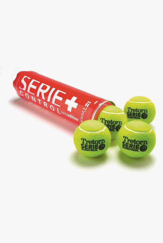 Tretorn 2-Pack Serie+ Control Swiss Ed. Tennisball Gelb 713 1