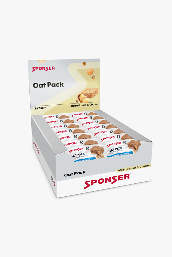 Sponser Oat Pack Macadamia-Chufas 30 x 60 g Sportriegel Weiss 838 1