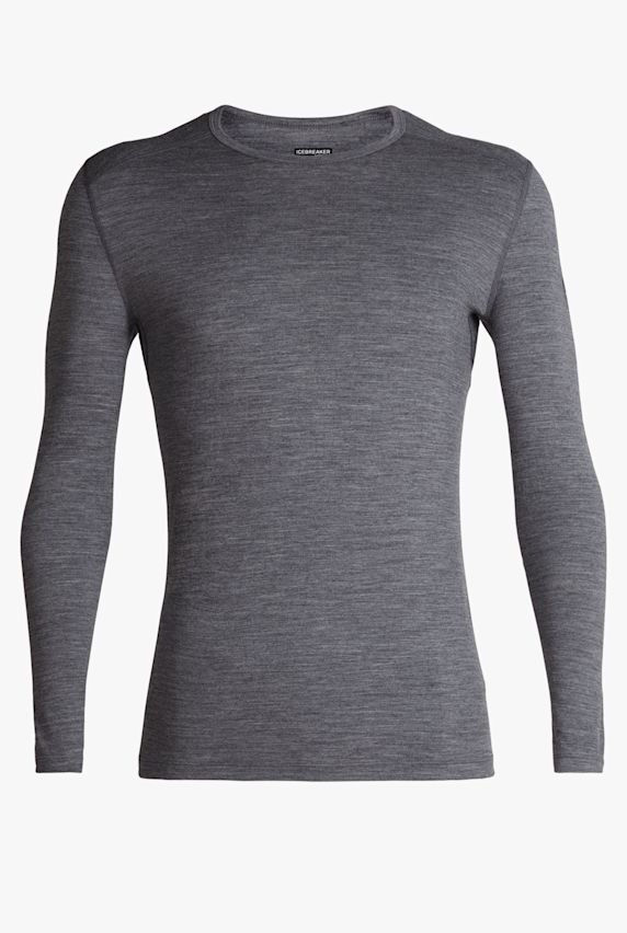 icebreaker Merino 200 Oasis manche longue thermique hommes Gris 1467 1