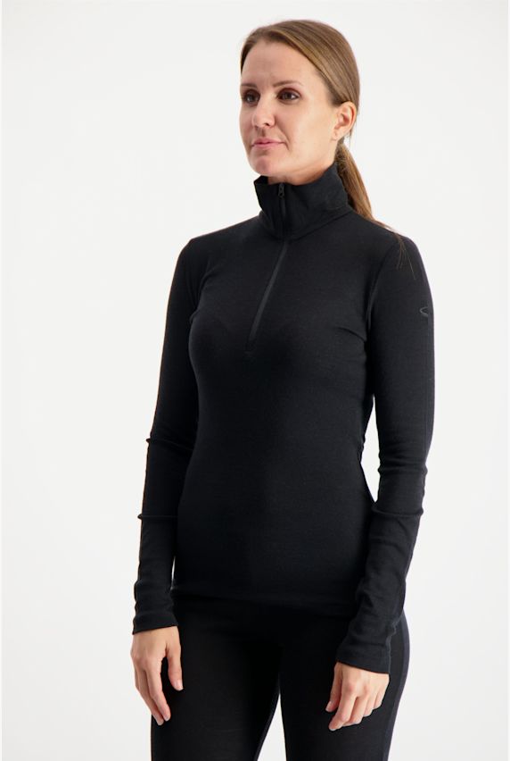 icebreaker Merino 175 Everyday Damen Thermo Longsleeve Schwarz 1472 1