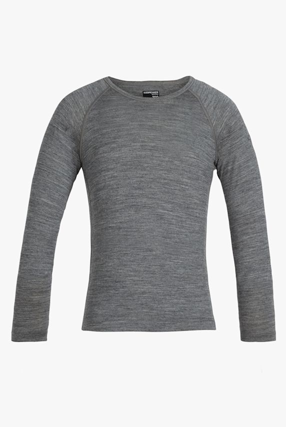 icebreaker Merino 200 Oasis manche longue thermique enfants Gris 1479 1