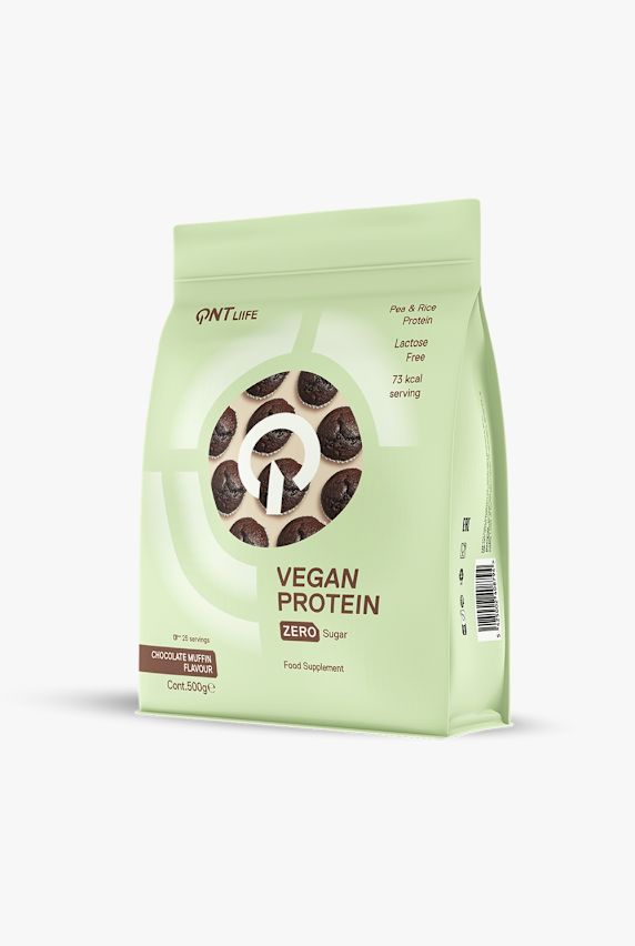 QNT Vegan Chocolate Muffin 500 g polvere proteica Bianco 2570 1