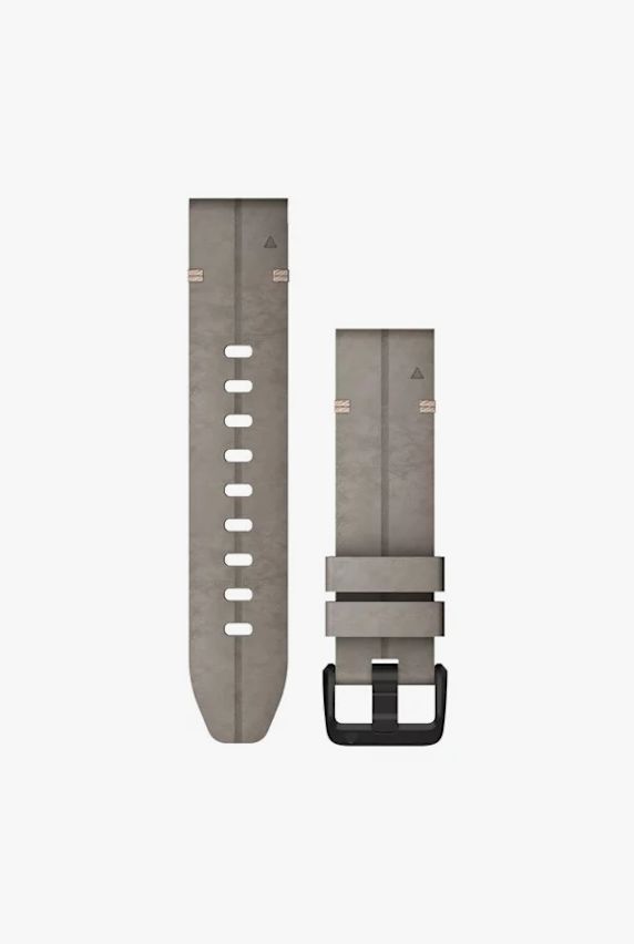 GARMIN 20 mm QuickFit® bracelet de montre en cuir Gris 3811 1