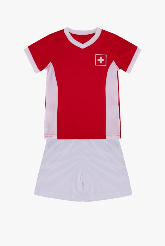 POWERZONE Schweiz Fan Kinder Fussballset Rot 3861 1