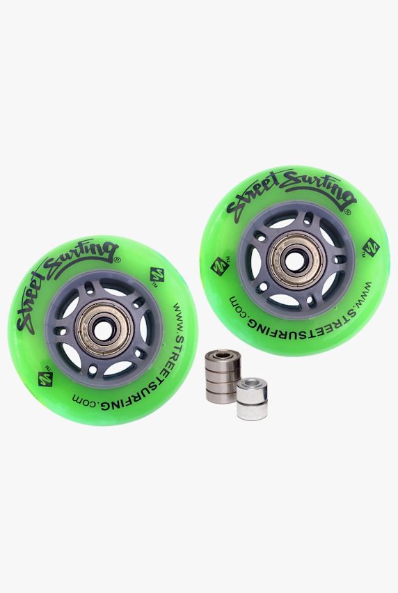 Streetsurfing Hi Performance roulettes de rollers + roulement à billes Vert 4327 1