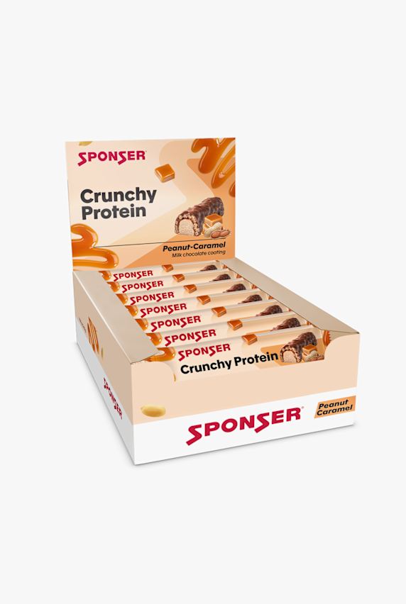 Sponser Crunchy Protein Peanut-Caramel 12 x 50 g barre énergétique Blanc 4338 1