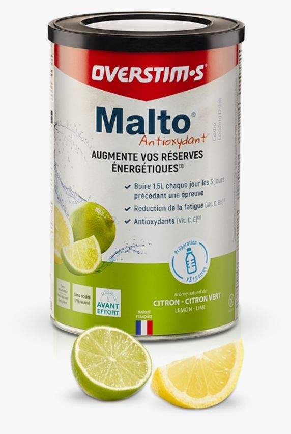 Overstim's Malto Antioxydant Citron-Citron Vert 500 g Getränkepulver Grün 4537 1