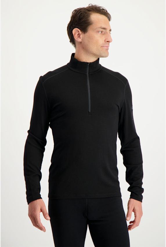 icebreaker Merino 260 Tech Herren Thermo Longsleeve Schwarz 4842 1