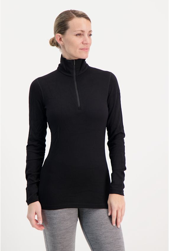 icebreaker Merino 260 Tech maniche lunghe termica donna Nero 6762 1